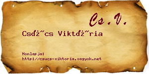Csúcs Viktória névjegykártya