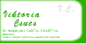 viktoria csucs business card